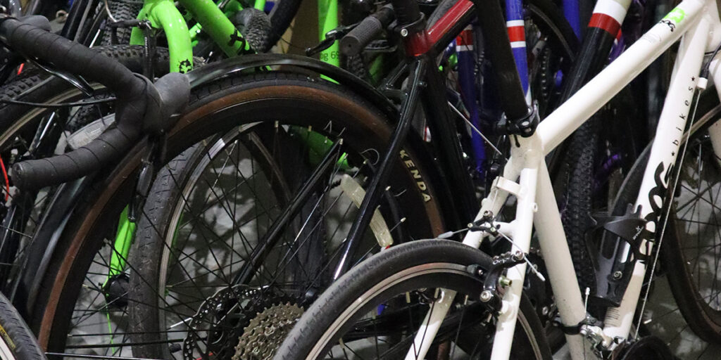 Unused bicycles