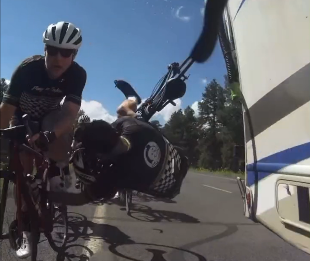Group of cyclists hit by campervan driver in Flagstaff, Arizona