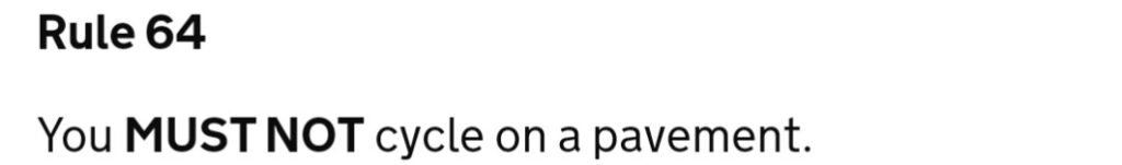 Highway Code Rule 64