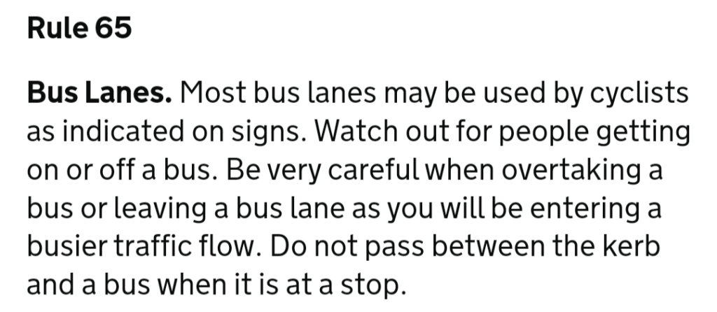 Highway Code Rule 65