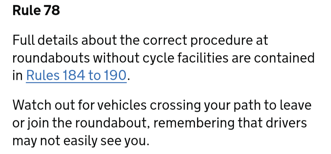Highway Code Rule 78
