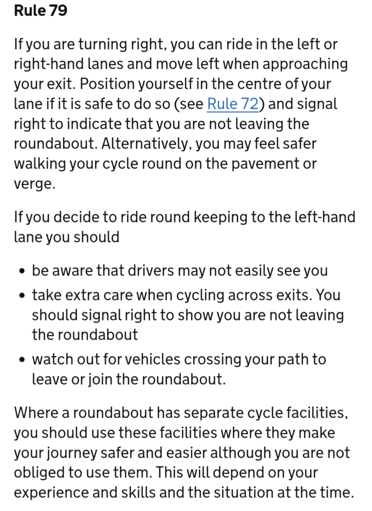 Highway Code Rule 79