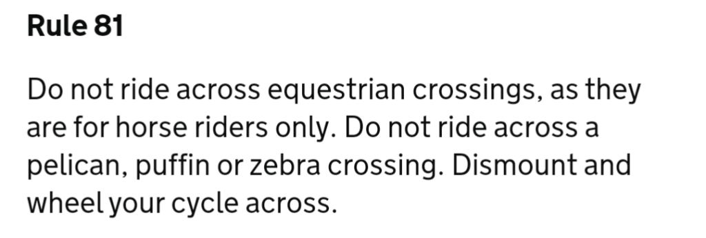 Highway Code Rule 81