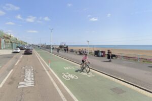 Madeira Drive cycle lane, Brighton