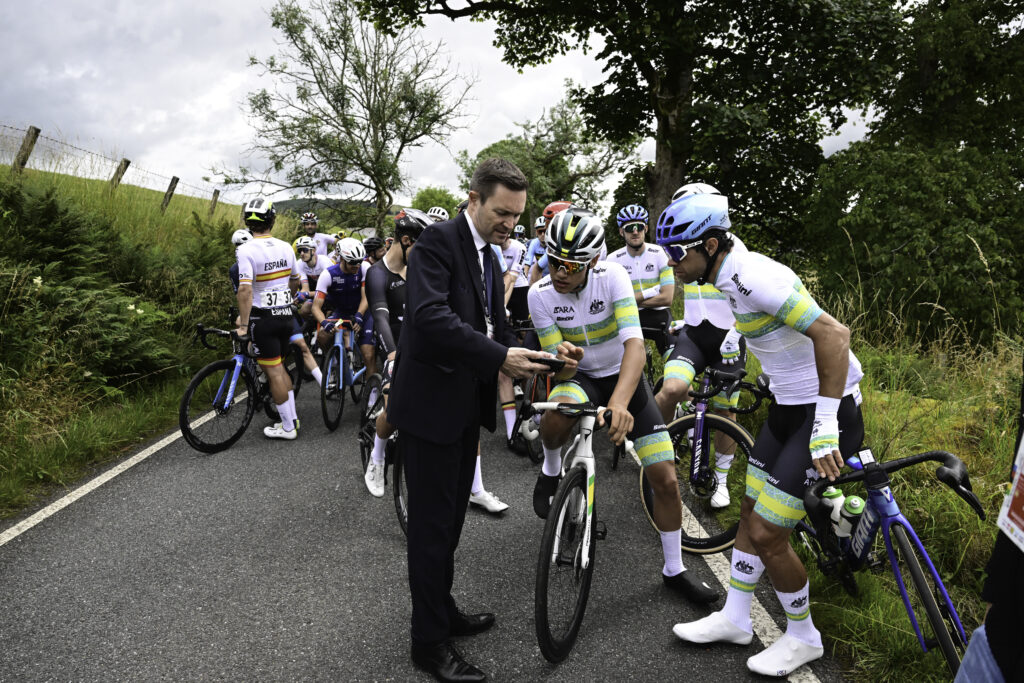 2023 world road race championships stopped following protest (Pauline Ballet/SWpix.com)