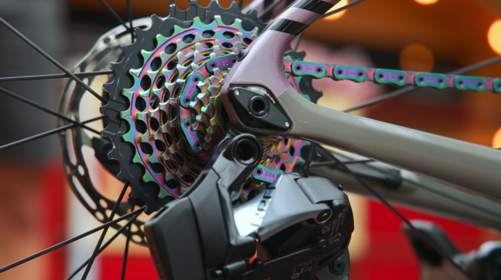 2023 Cannondale Supersix Evo LAb 71 Aaron’s staff bike rainbow sram cassette