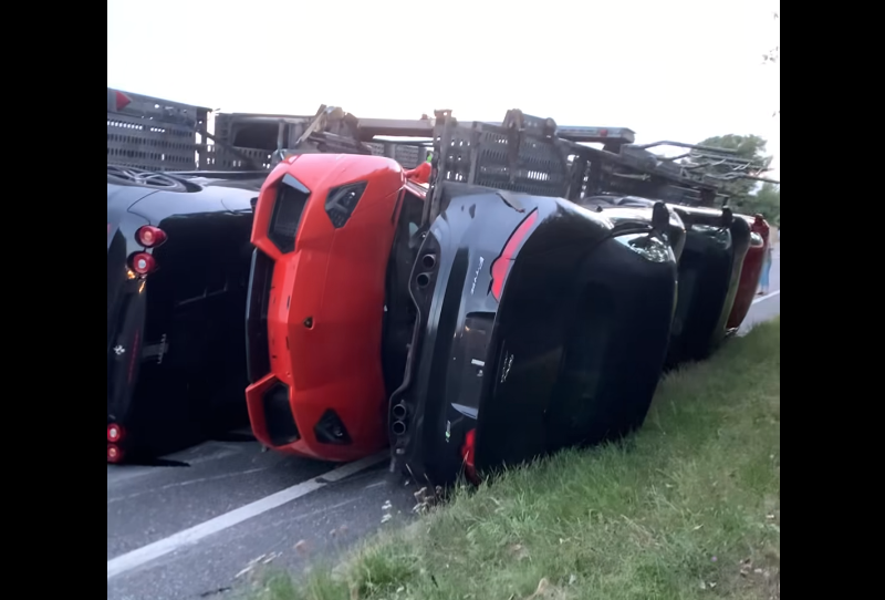 A20 vehicle transporter crash