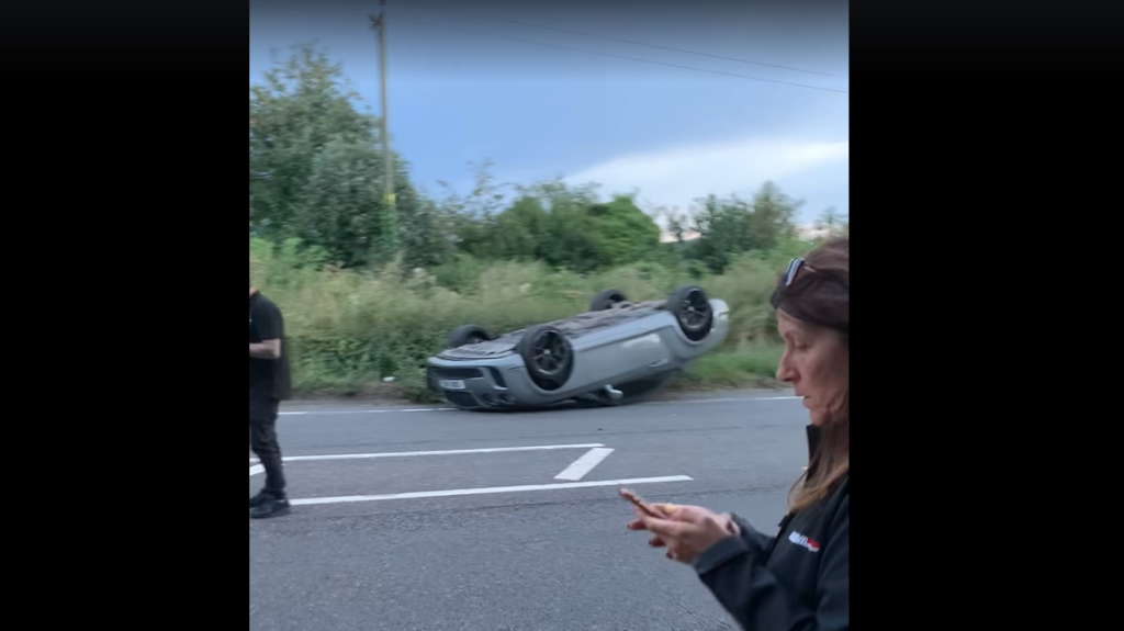 A20 vehicle transporter crash