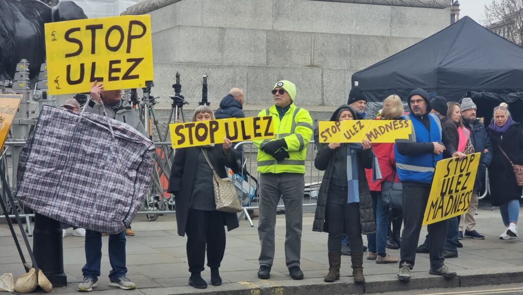 Stop ULEZ protest, London, 29 January 2023 (The Havering Daily)