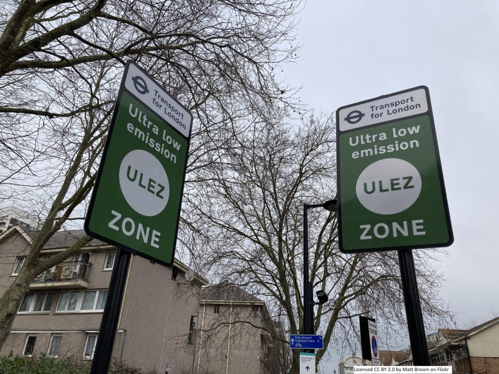 ULEZ signs – Licensed CC BY 2.0 by Matt Brown on Flickr