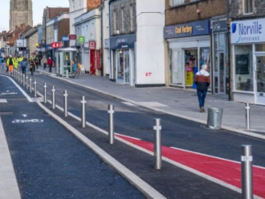 Keynsham cycle lane