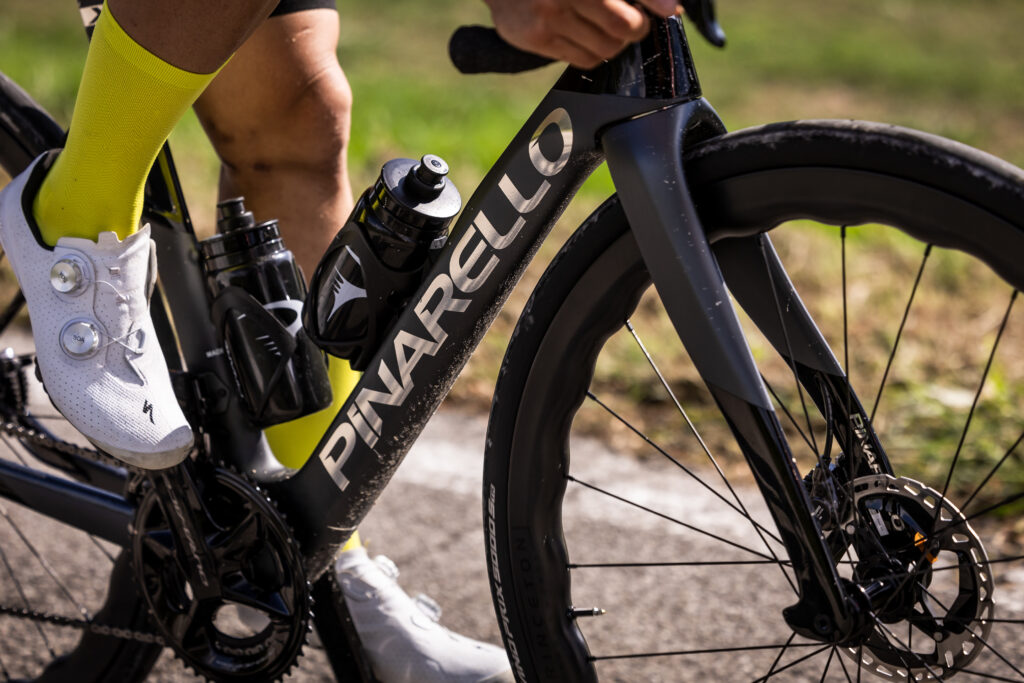 Pinarello X first ride Close up riding Princeton and Conti