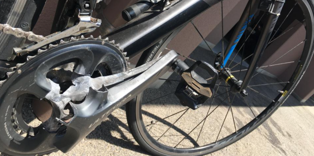2023 Shimano Ultegra Broken Crank delamination 6