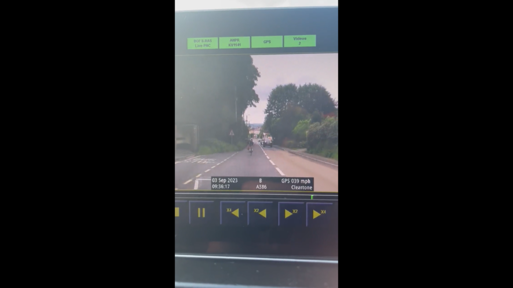 Police stop cyclists riding at 39mph in 30 zone (Devon and Cornwall Roads Policing Team/Twitter)
