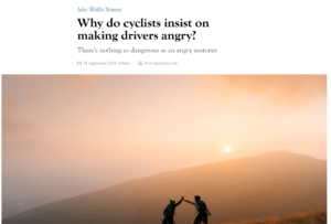 Spectator anti-cycling column, September 2023