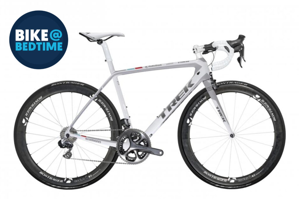 Radioshack Leopard Trek Madone 7.9 bike at bedtime