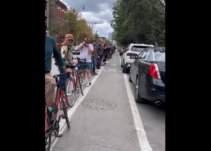 Cyclists stage protest calling for protected bike lanes in Chicago (Better Streets Chicago)