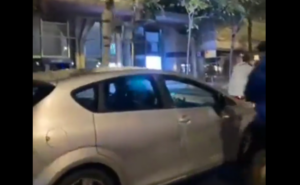 Driver crashes into cycists in Madrid