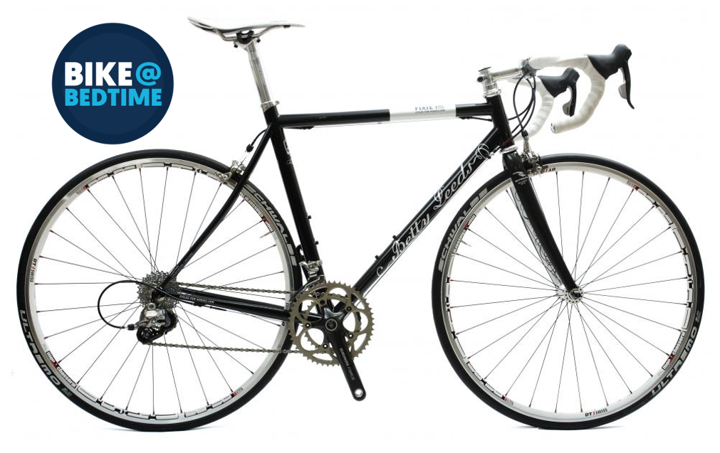 Fixie Inc Betty Leeds bike at bedtime