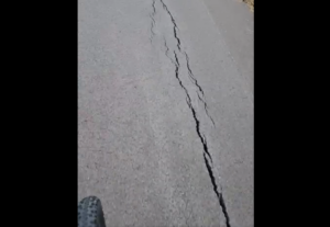 Herne Bay cycle path cracks (Sean Beaver, Facebook)