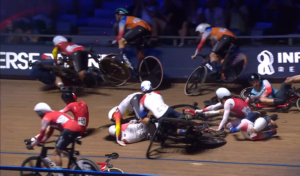 Remco Evenepoel puncture Vuelta
