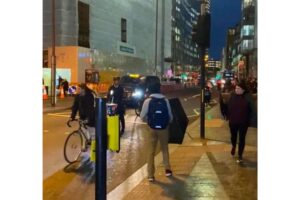 Charlotte Gill films cyclists breaking rules