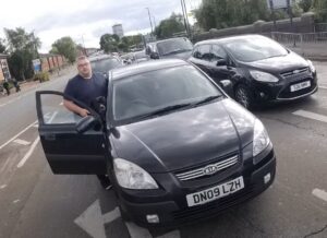 Driver threatens to set dog on cyclist