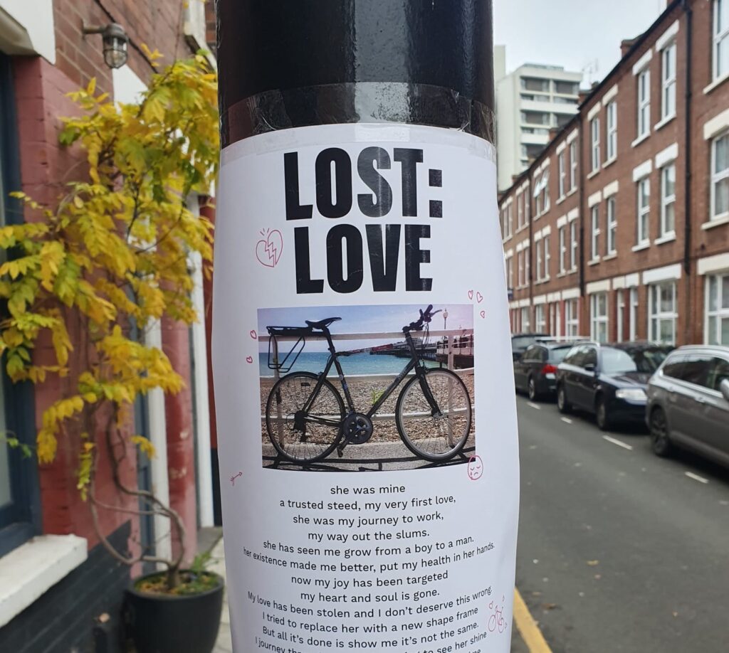 Clean Cities Stolen Dreams bike storage campaign