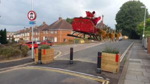 Santa diverted from Exeter LTN