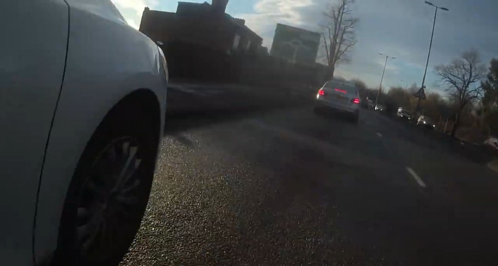 Leicester incident screenshots (road.cc reader)