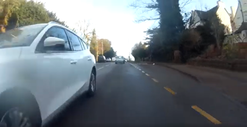 Leicester incident screenshots (road.cc reader)