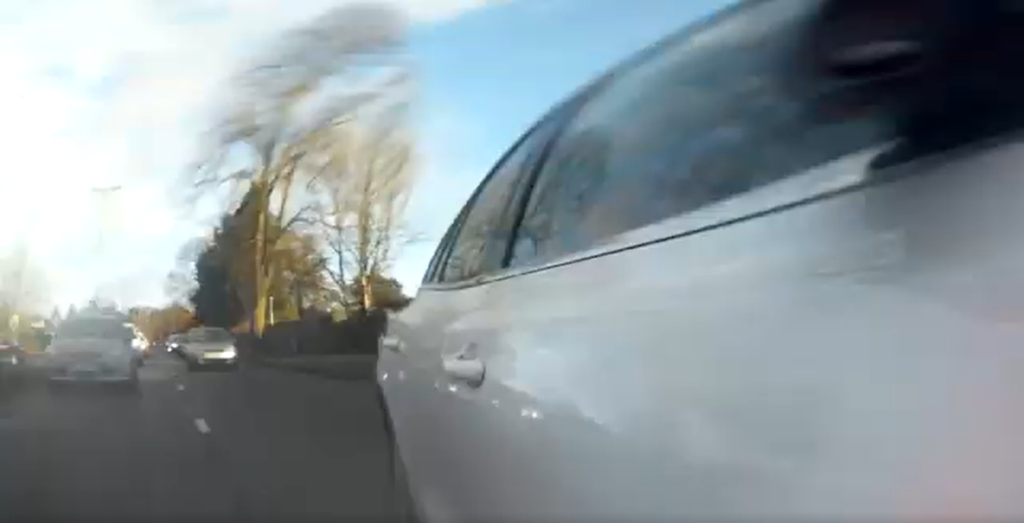 Leicester incident screenshots (road.cc reader)