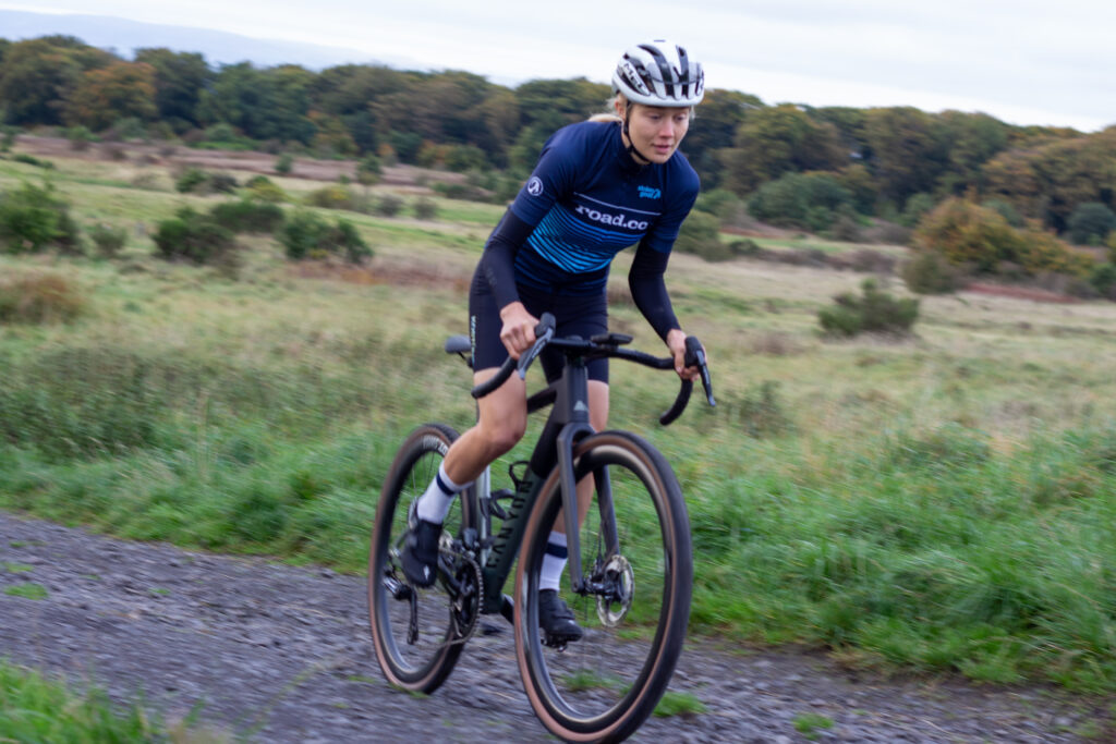 2023 Canyon Grail CF SLX Di2-riding climbing road.cc kit