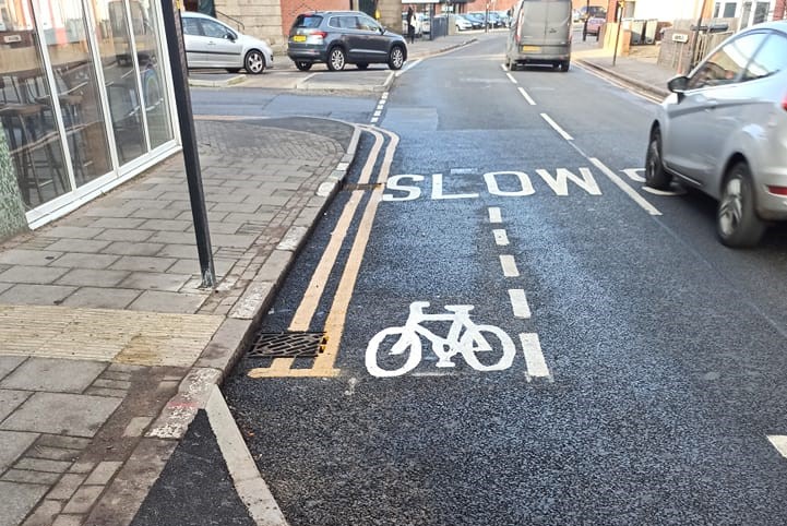 Seven-foot-long Birmingham cycle lane (Facebook/Really wild designs in The Cotteridge Forum)