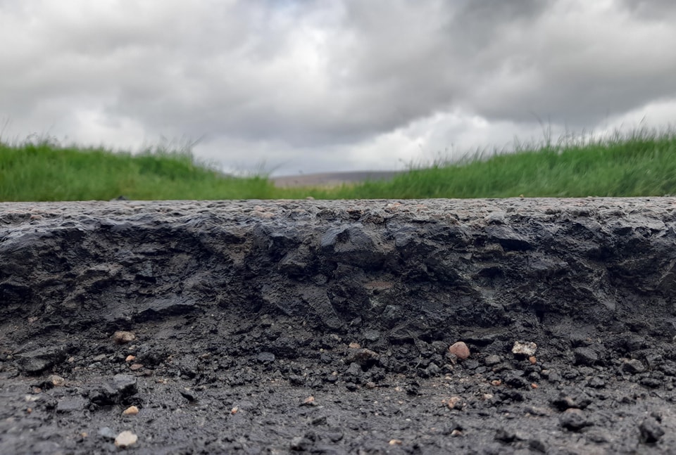 Potholes and loose gravel (RideTheNorth/Facebook)