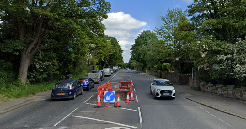 A619 Chatsworth Road outside Chesterfield