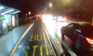 Motorist scolds cyclist for riding in bus lane – while driving an untaxed car (Stormont Cyclist)