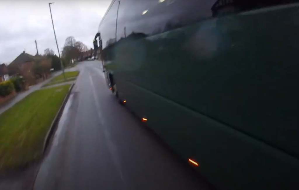 School coach driver tells cyclist he’s “not really bothered” about killing someone after close pass