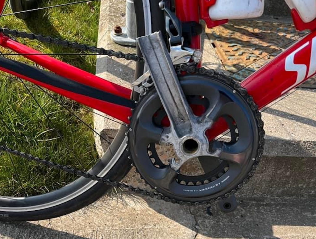 2023 Shimano Ultegra Broken Crank delamination 8
