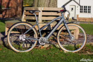 Temple Cycles Step Through Electric side on 1