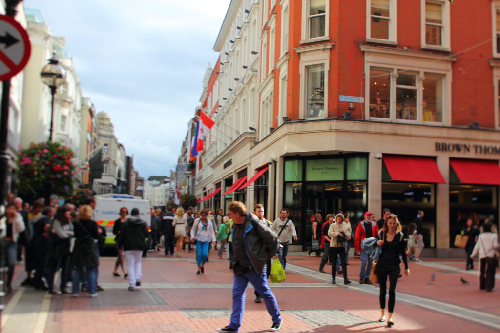 Grafton Street, Dublin (credit: Daniel X. O’Niel)
