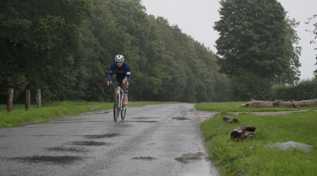 2023 Zwift winter training video riding shot