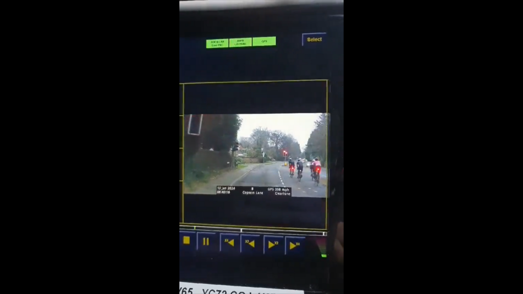 Four cyclists fined after Surrey Police stops group ride for ignoring red light (@SurreyRS/Twitter)