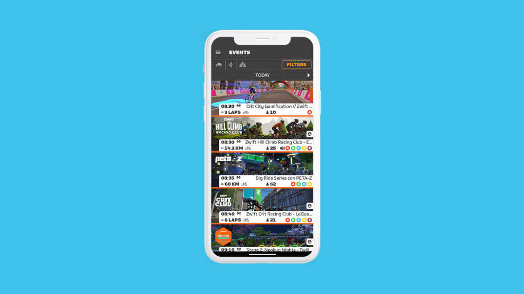 Zwift Events Calendar