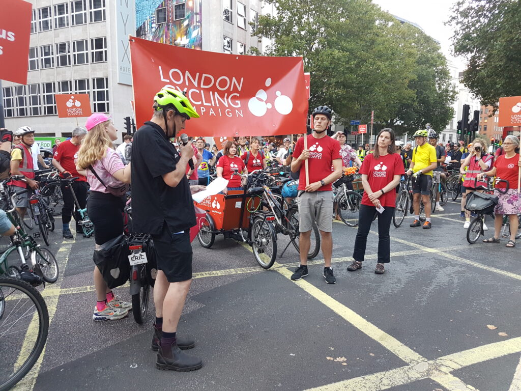 Dangerous junctions protest London Holborn September 2021