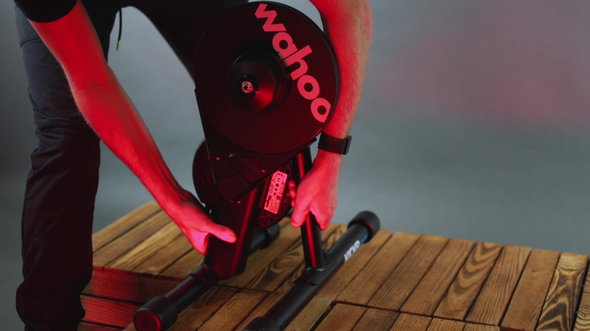 2024 wahoo kickr core zwift one with zwift cog folded