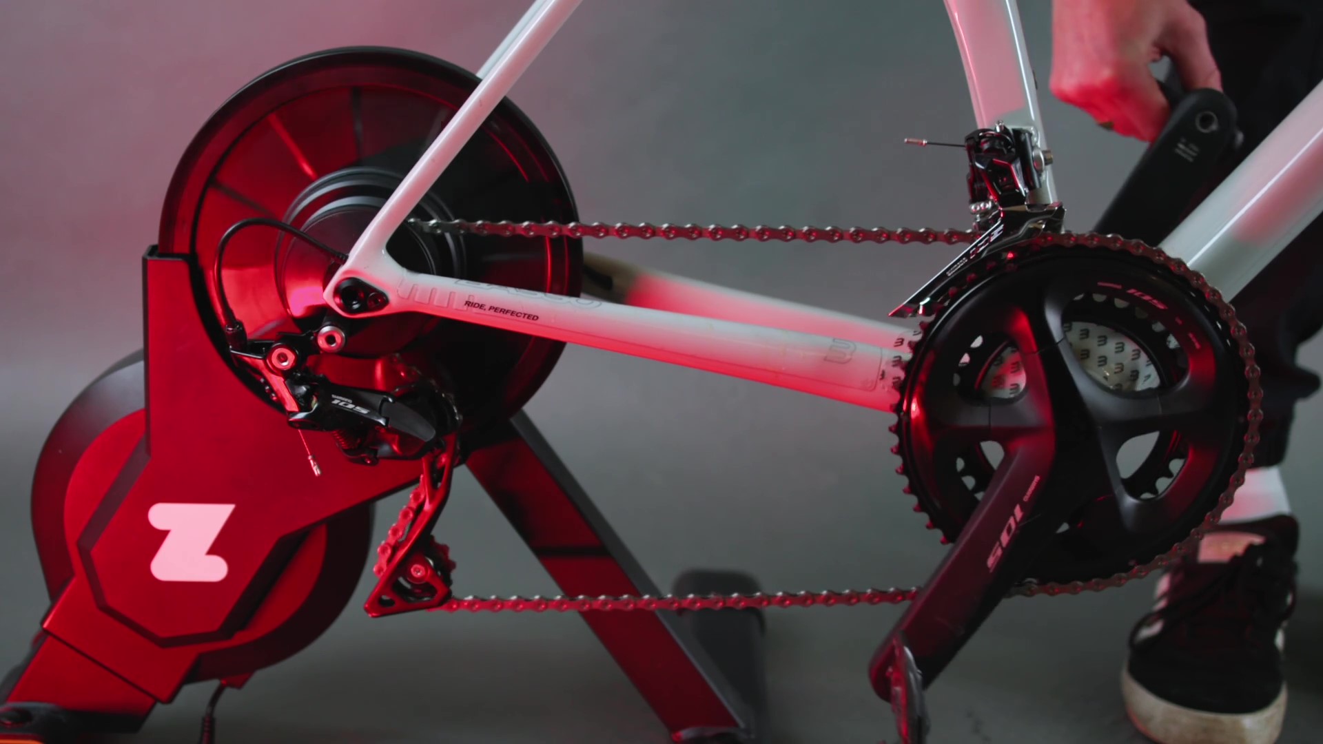 2024 zwift hub one direct drive turbo trainer drivetrain