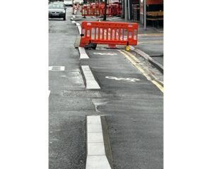 Cycle Lane on Barlow Moor Road