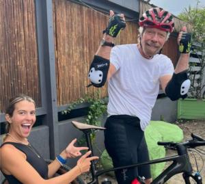 Richard Branson dons cycling ‘body armour’ after latest spill