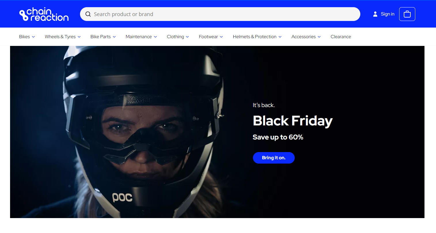 Chain Reaction Black Friday sale